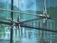 點(diǎn)支承玻璃幕墻不銹鋼拉桿式 點(diǎn)支承玻璃幕墻不銹鋼拉桿式